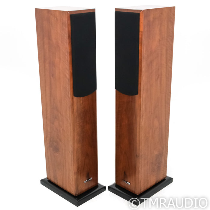 Salk SongTower Floorstanding Speakers; Curly Walnut Pair
