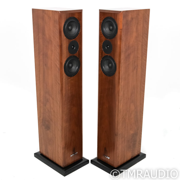 Salk SongTower Floorstanding Speakers; Curly Walnut Pair