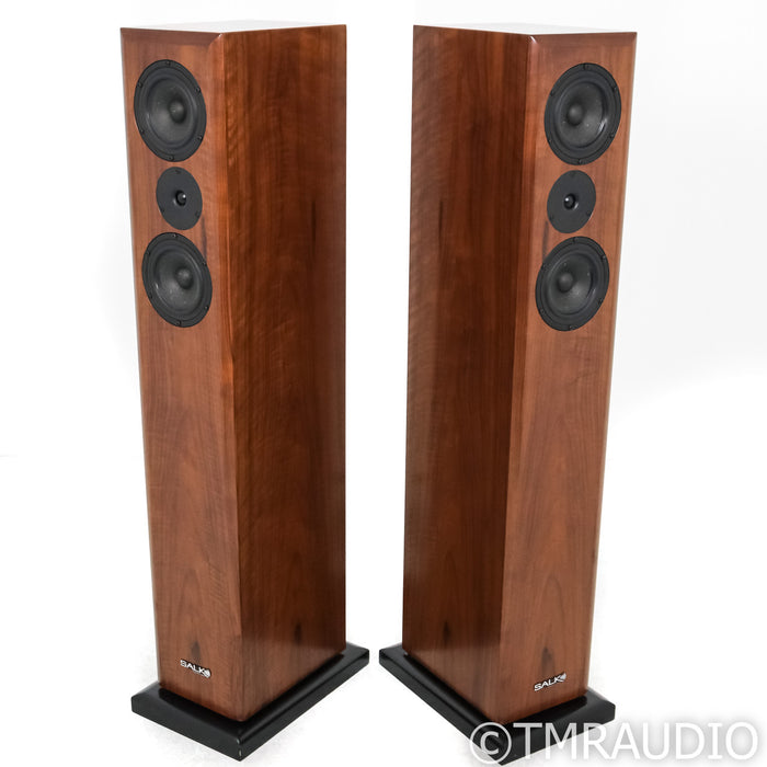 Salk SongTower Floorstanding Speakers; Curly Walnut Pair
