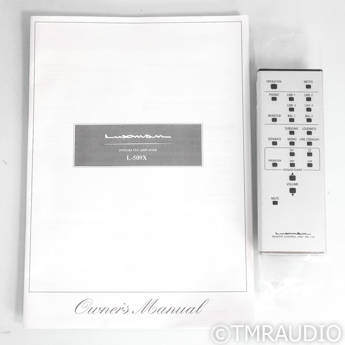 Luxman L-509X Stereo Integrated Amplifier; MM & MC Phono