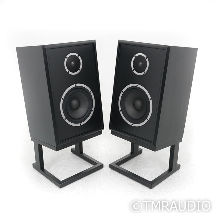 KLH Model Three Bookshelf Speakers; Black Pair