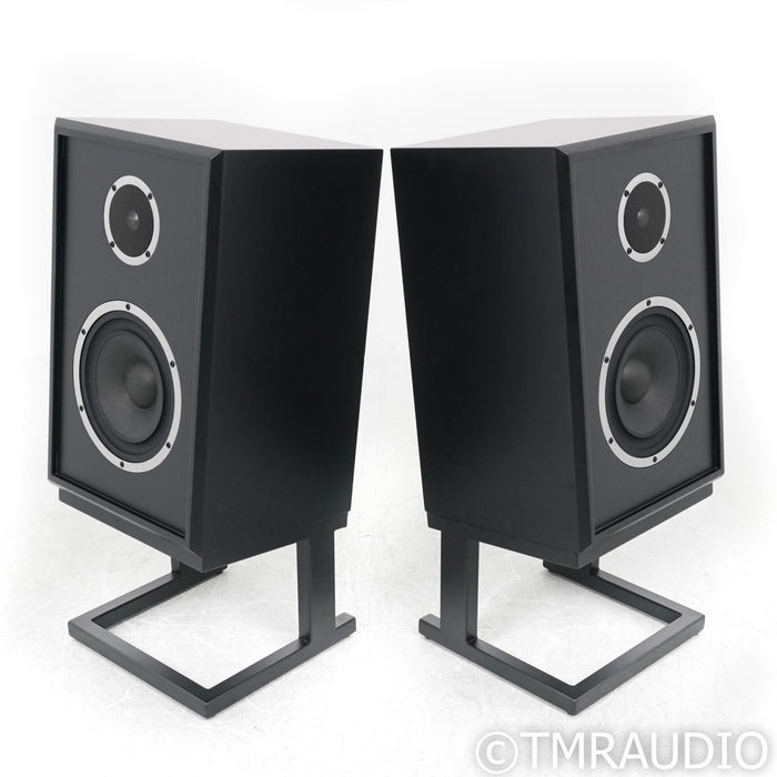 KLH Model Three Bookshelf Speakers; Black Pair