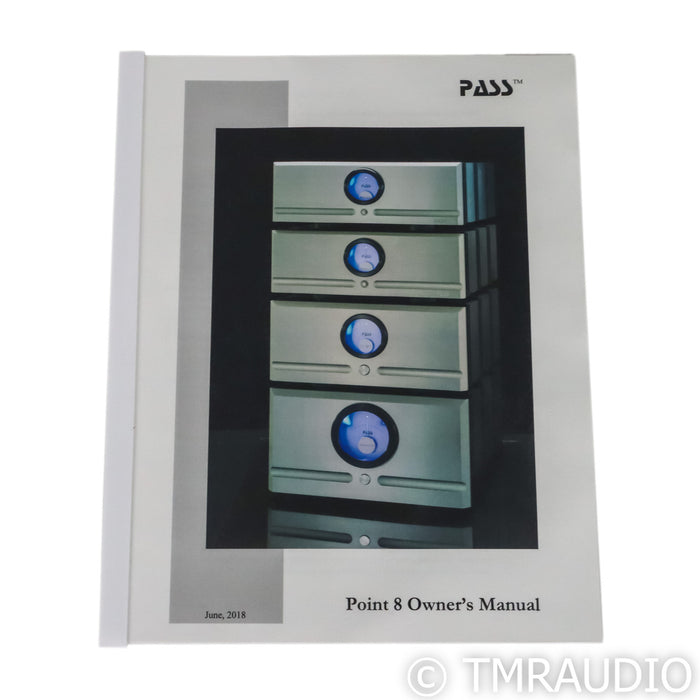 Pass Labs X260.8 Monoblock Power Amplifiers; Pair