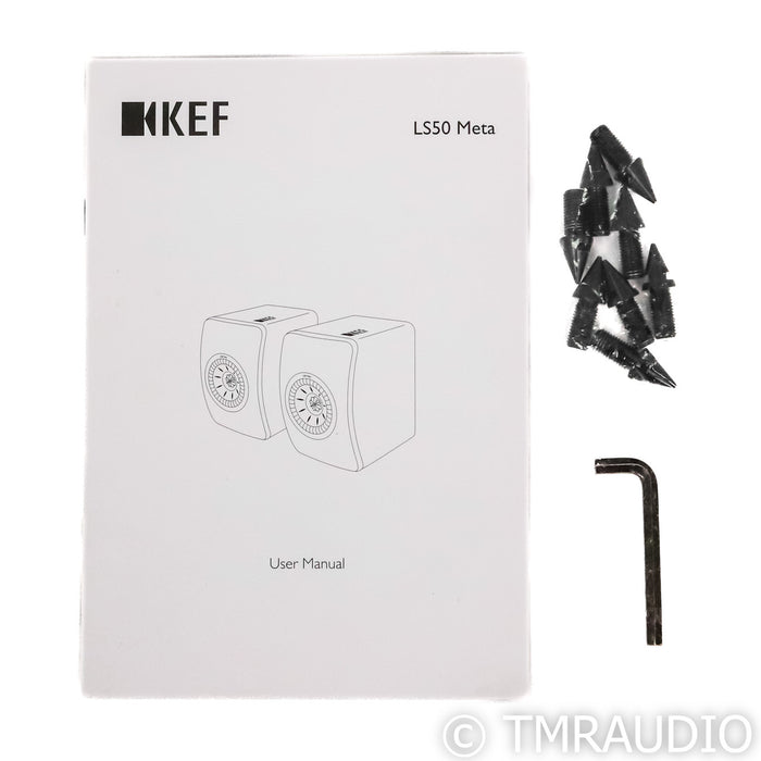 KEF LS50 Meta Bookshelf Speakers; Titanium Grey Pair w/ S2 Stands