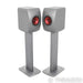 KEF LS50 Meta Bookshelf Speakers; Titanium Grey Pair w/ S2 Stands