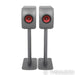 KEF LS50 Meta Bookshelf Speakers; Titanium Grey Pair w/ S2 Stands