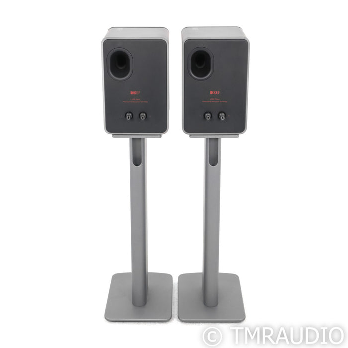 KEF LS50 Meta Bookshelf Speakers; Titanium Grey Pair w/ S2 Stands