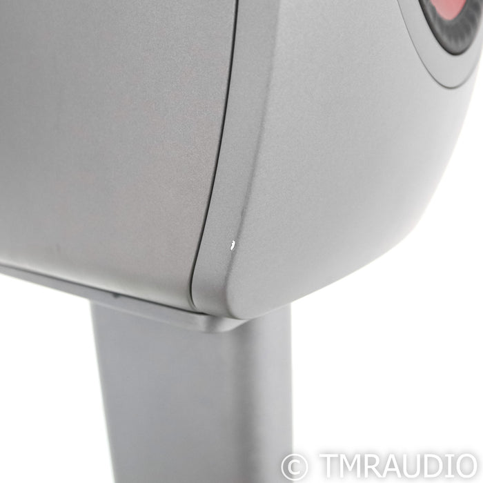 KEF LS50 Meta Bookshelf Speakers; Titanium Grey Pair w/ S2 Stands
