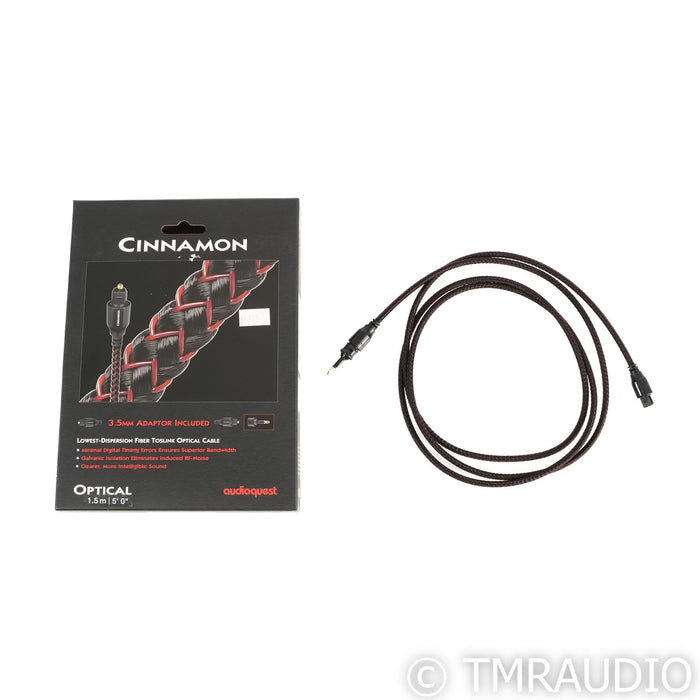 AudioQuest Cinnamon Optical Digital Cable; 1.5m TOSLINK Interconnect