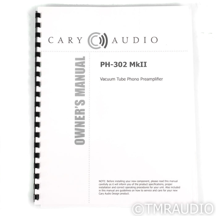 Cary Audio Design PH-302 MKII MM & MC Tube Phono Preamplifier