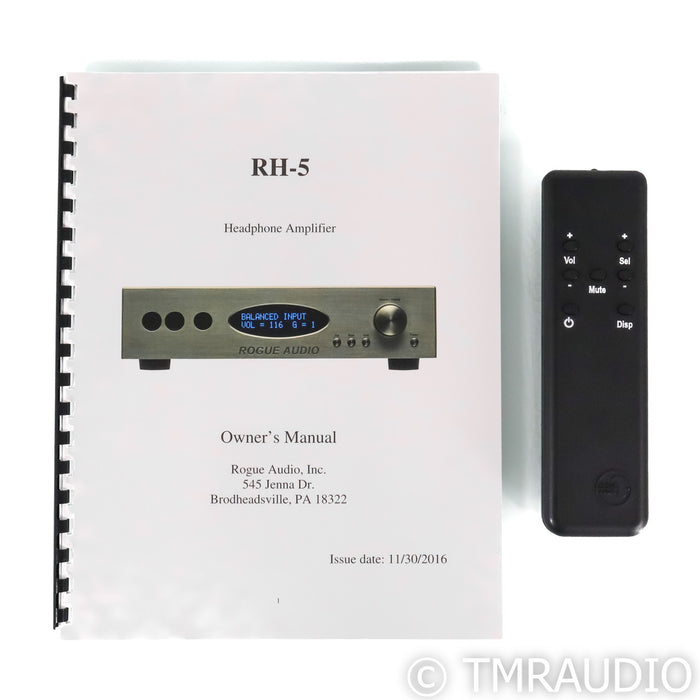 Rogue Audio RH-5 Tube Headphone Amplifier
