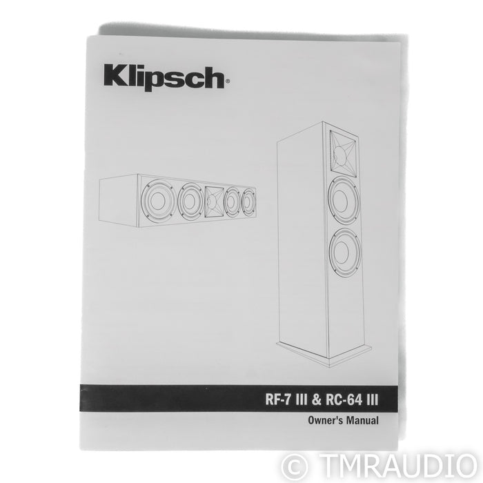 Klipsch RC-64 III Center Channel Speaker; Walnut