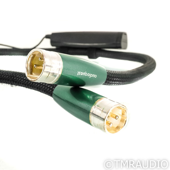 AudioQuest Earth XLR Cables; 0.5m Pair Balanced Interconnects; 72v DBS