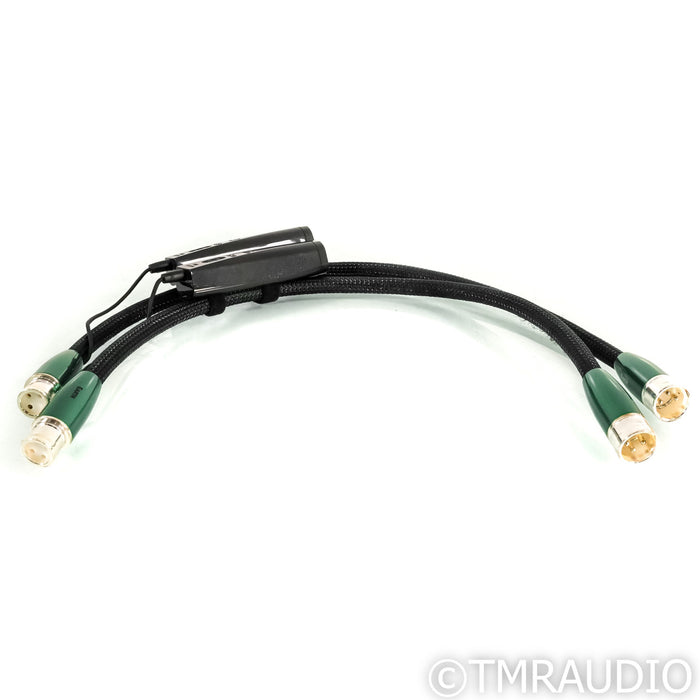 AudioQuest Earth XLR Cables; 0.5m Pair Balanced Interconnects; 72v DBS