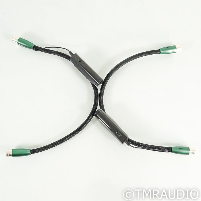 AudioQuest Earth XLR Cables; 0.5m Pair Balanced Interconnects; 72v DBS