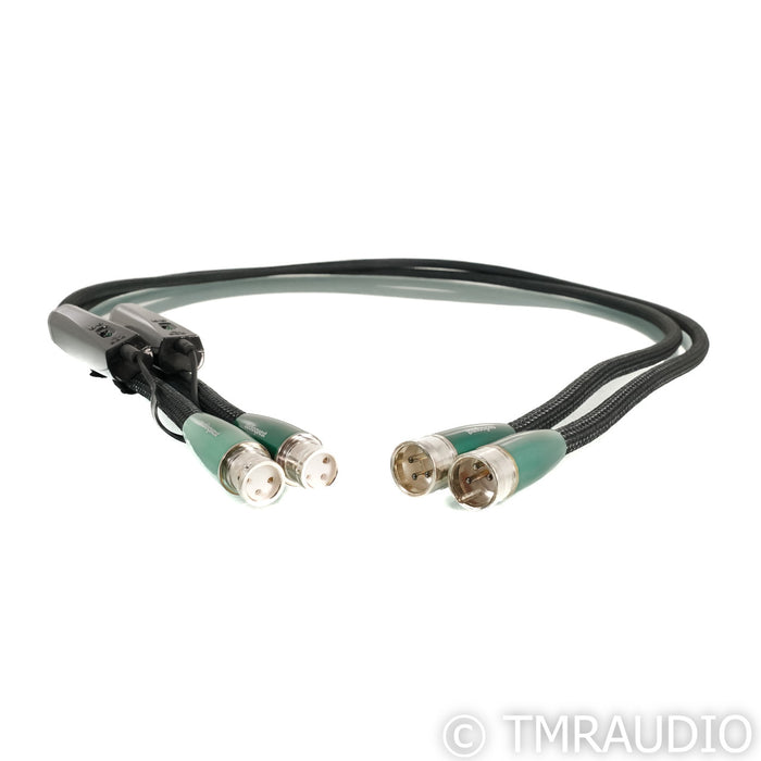 AudioQuest Earth XLR Cables; 1.5m Pair Balanced Interconnects; 72v DBS