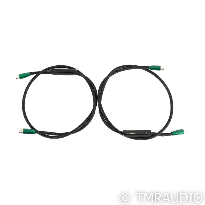 AudioQuest Earth XLR Cables; 1.5m Pair Balanced Interconnects; 72v DBS