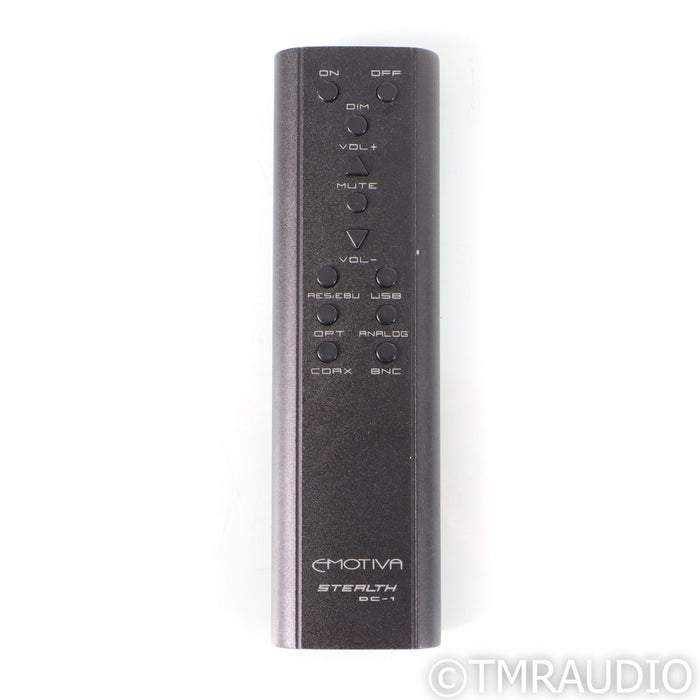 Emotiva Stealth DC-1 DAC; AS-IS (Non-functioning Headphone Outputs)