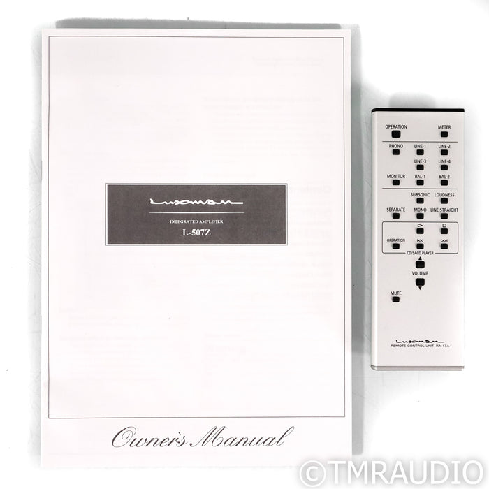 Luxman L-507Z Stereo Integrated Amplifier; MM & MC Phono