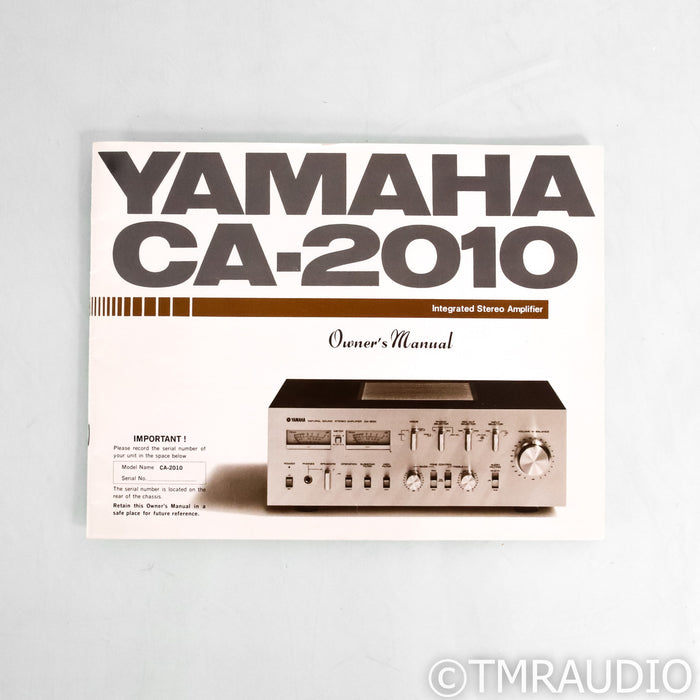Yamaha CA-2010 Vintage Stereo Integrated Amplifier; MM & MC Phono