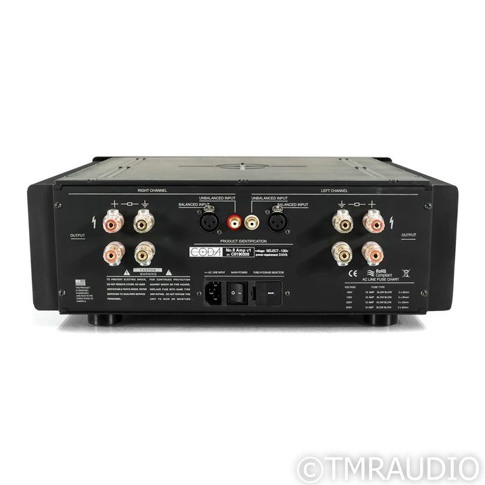 Coda Continuum No. 8 v1 Stereo Power Amplifier