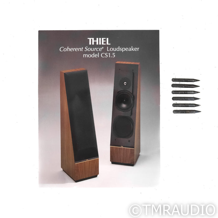 Thiel CS1.5 Floorstanding Speakers: Oak Pair