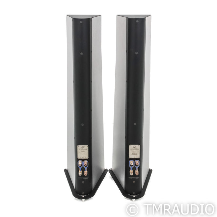 YG Acoustics Carmel Floorstanding Speakers; Brushed Aluminum Pair