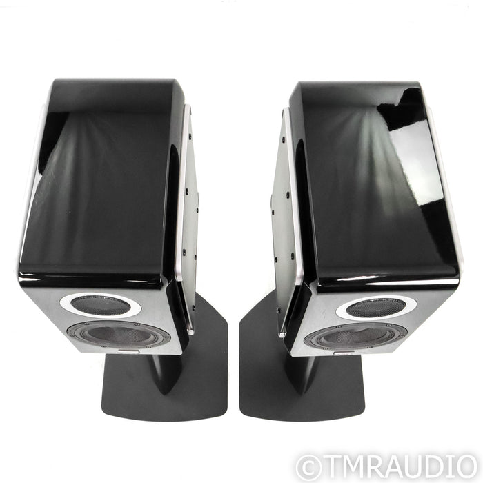 TAD Micro Evolution One Bookshelf Speakers; Piano Black Pair with Stands