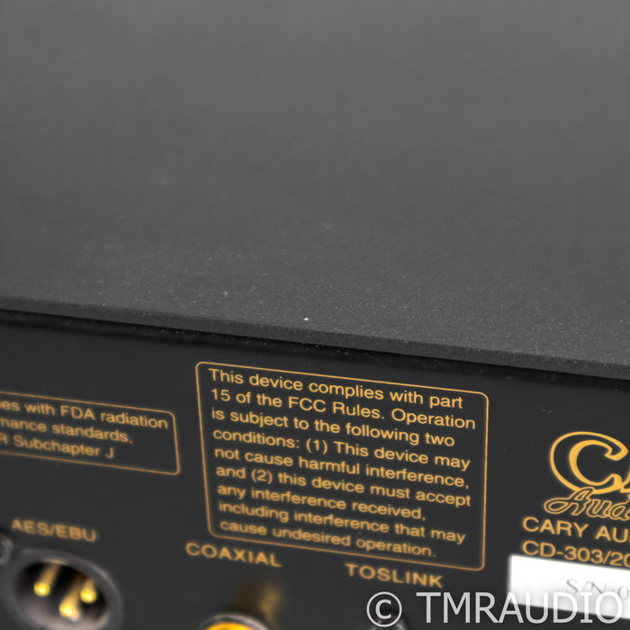 Cary CD 303/200 CD / HDCD Player; DAC