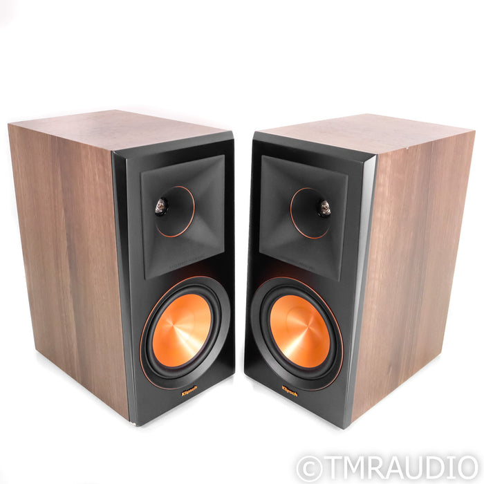 Klipsch RP-600m Bookshelf Speakers; Walnut Pair