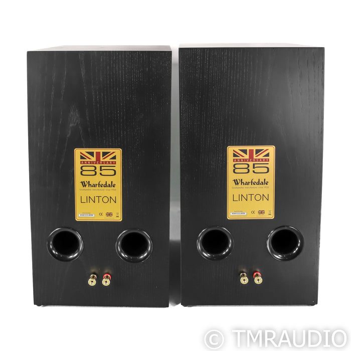 Wharfedale Linton 85th Anniversary Bookshelf Speakers; Black Pair