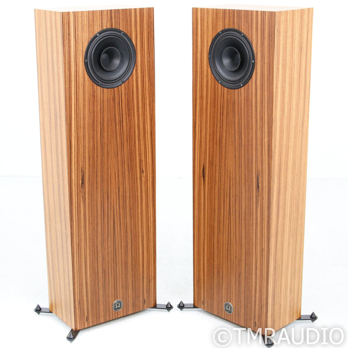 Omega Speaker Systems Junior Alnico XRS Floorstanding Speakers; Zebrawood Pair