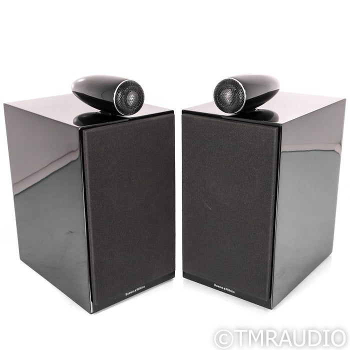 B&W 705 S2 Bookshelf Speakers; Gloss Black Pair