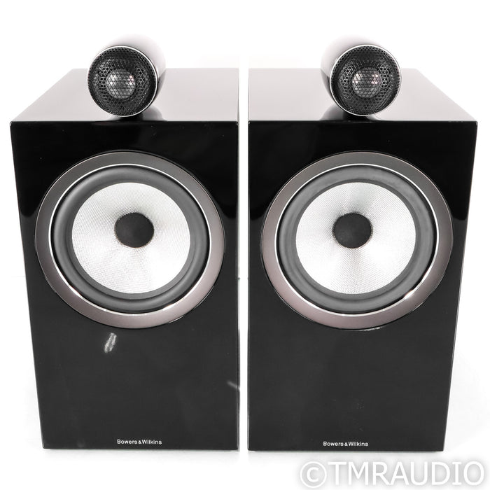 B&W 705 S2 Bookshelf Speakers; Gloss Black Pair