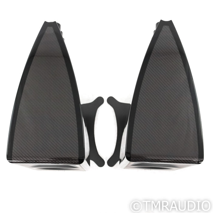 Borresen  X1 Bookshelf Speakers; Black Pair With Stands