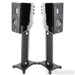 Borresen  X1 Bookshelf Speakers; Black Pair With Stands