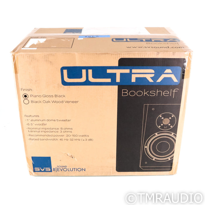 SVS Ultra Bookshelf Speakers; Piano Gloss Black Pair (Sealed)