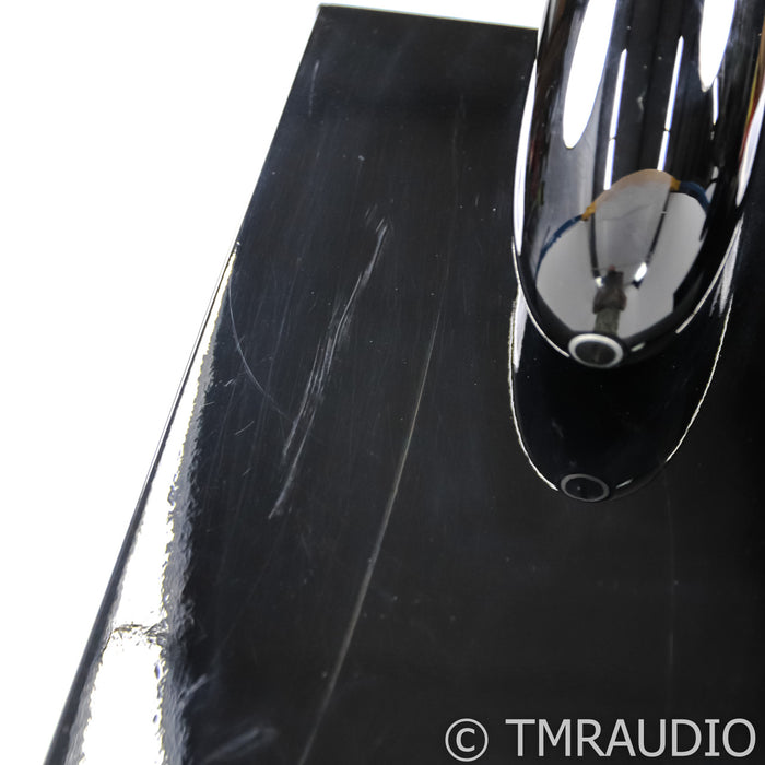 B&W CM6 S2 Bookshelf Speakers; Black Pair with Stands