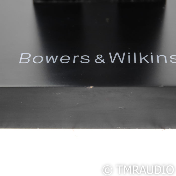 B&W CM6 S2 Bookshelf Speakers; Black Pair with Stands