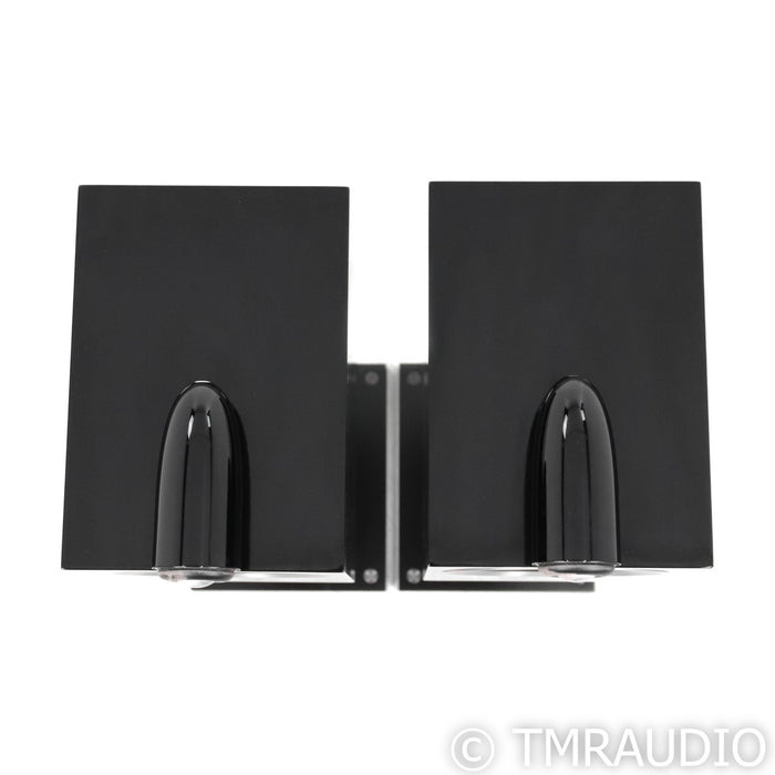 B&W CM6 S2 Bookshelf Speakers; Black Pair with Stands
