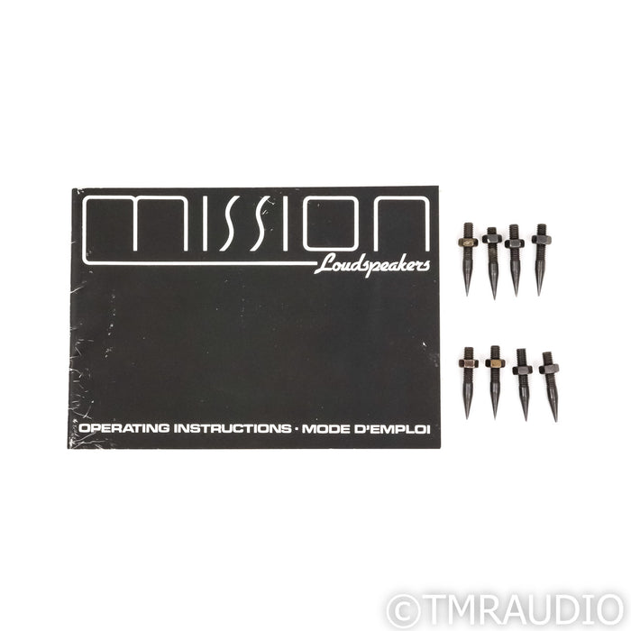 Mission Freedom 770 Vintage Bookshelf Speakers; Pair With Stands