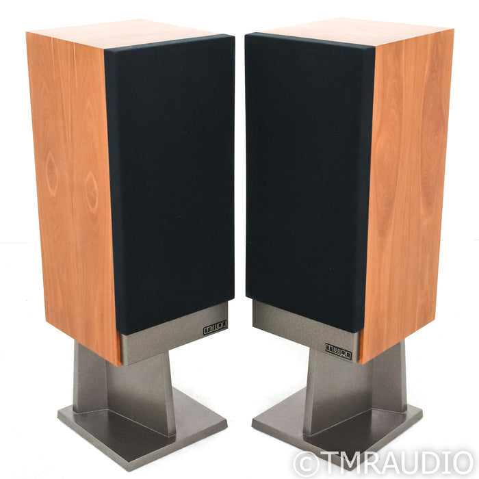Mission Freedom 770 Vintage Bookshelf Speakers; Pair With Stands