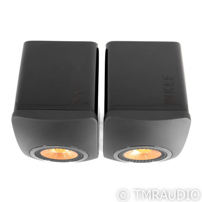 KEF LS50 Bookshelf Speakers; Black Pair