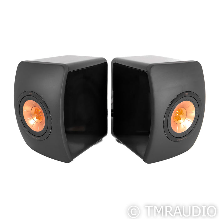 KEF LS50 Bookshelf Speakers; Black Pair