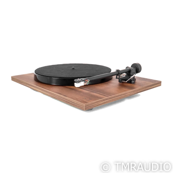 Rega Planar 1 Plus Belt Drive Turntable; Walnut; Carbon MM Cartridge (Open Box)