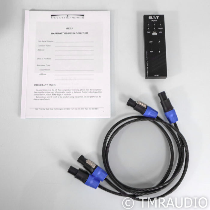 BAT REX 3 Stereo Tube Preamplifier (Demo w/ Warranty)