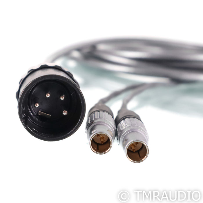 Moon Audio Silver Dragon Headphone Cable; 10' 2-Pin LEMO to 4-Pin XLR