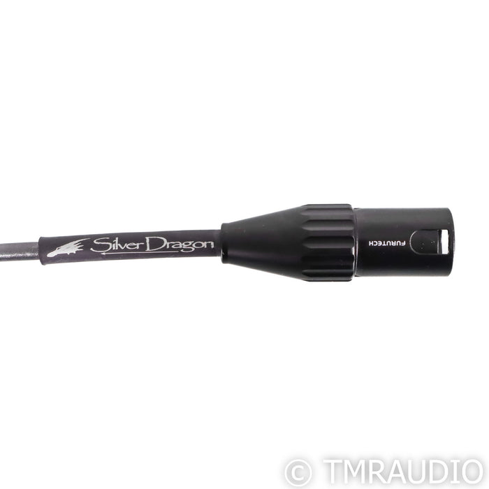 Moon Audio Silver Dragon Headphone Cable; 10' Locking 3.5mm to 4-Pin XLR