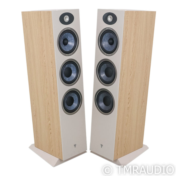 Focal Theva No. 3-D Atmos Floorstanding Speakers; Light Wood Pair (B-Stock)