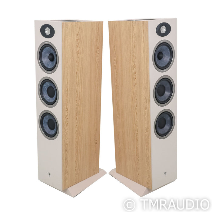 Focal Theva No. 3-D Atmos Floorstanding Speakers; Light Wood Pair (B-Stock)